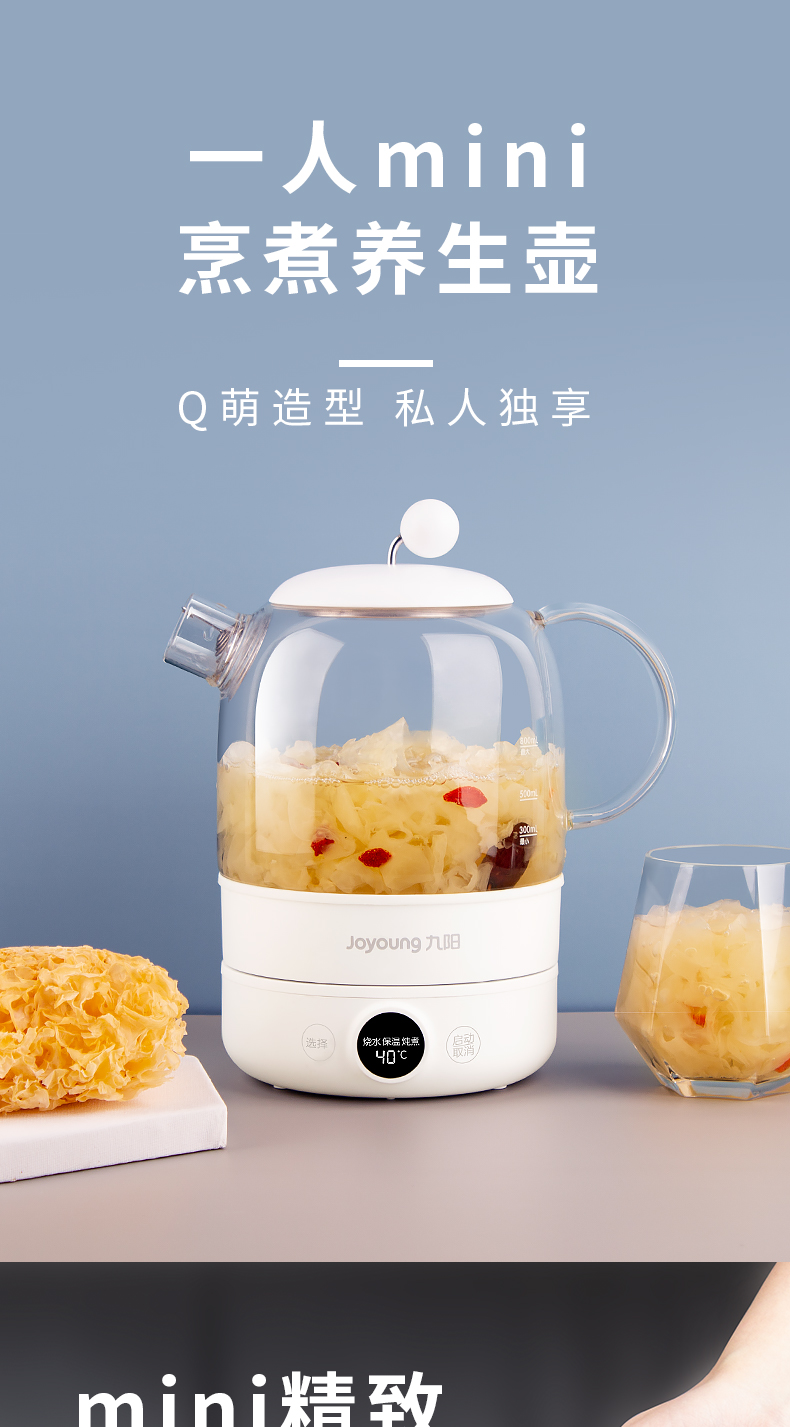 Joyoung/九阳 养生壶办公室小型全自动家用多功能迷你花茶煮茶器