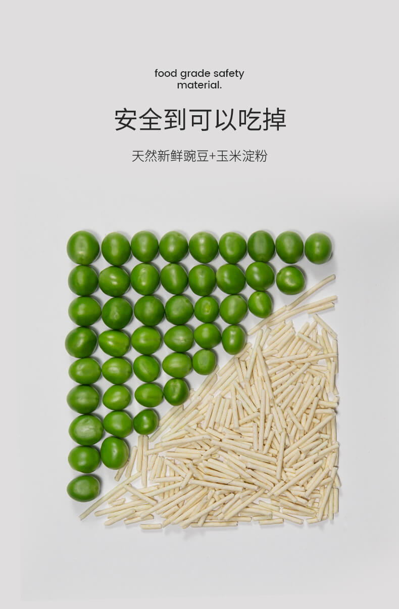 【6L装】Petshy 天然豆腐猫砂 细混合型10膨润土 除臭无尘大袋2.5公斤