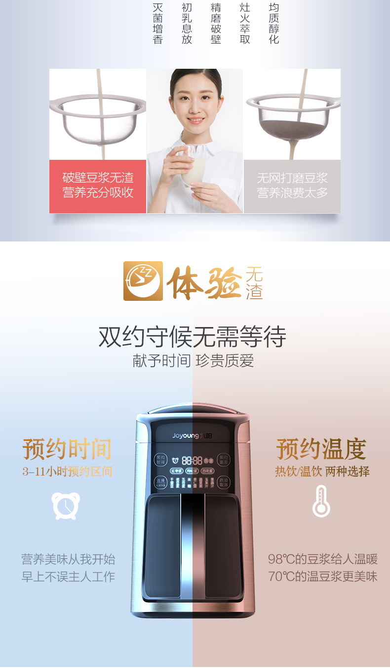 Joyoung/Joyoung/九阳 DJ13R-P10 家用免滤全自动破壁系列无渣豆浆机
