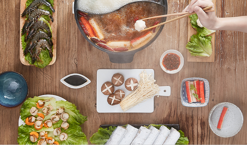 Joyoung/九阳 鸳鸯锅 电火锅一体锅 家用电磁炉