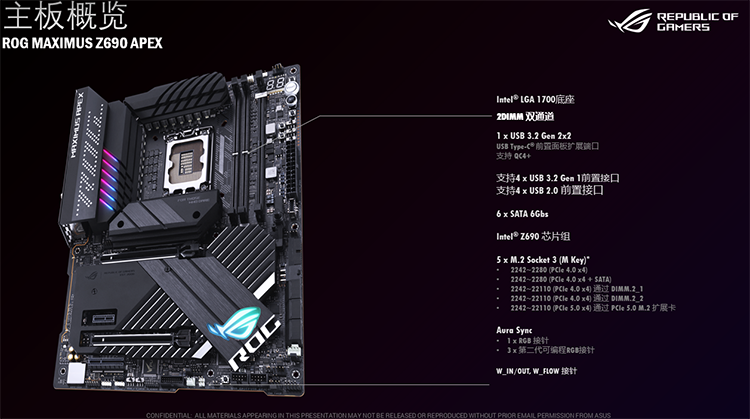 华硕 ASUS ROG MAXIMUS Z690 APEX D5