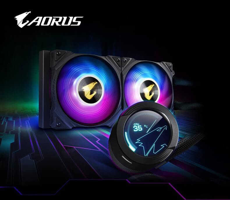 技嘉 Gigabyte AORUS WATERFORCE X 240 AIO 240mm ARGB CPU水冷 散热器