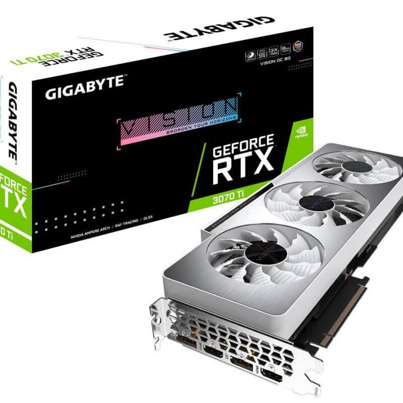 技嘉 Gigabyte RTX 3070 TI VISION OC 8GB 雪鹰显卡