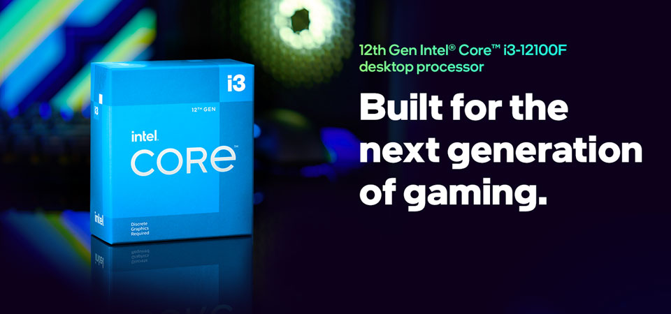 英特尔 酷睿 i3 12100F 4 Core LGA 1700 4.30 GHz CPU 处理器