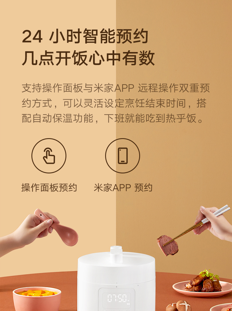 小米 米家智能电压力锅 2.5L 小型电饭煲 电压力锅 家用电高压锅