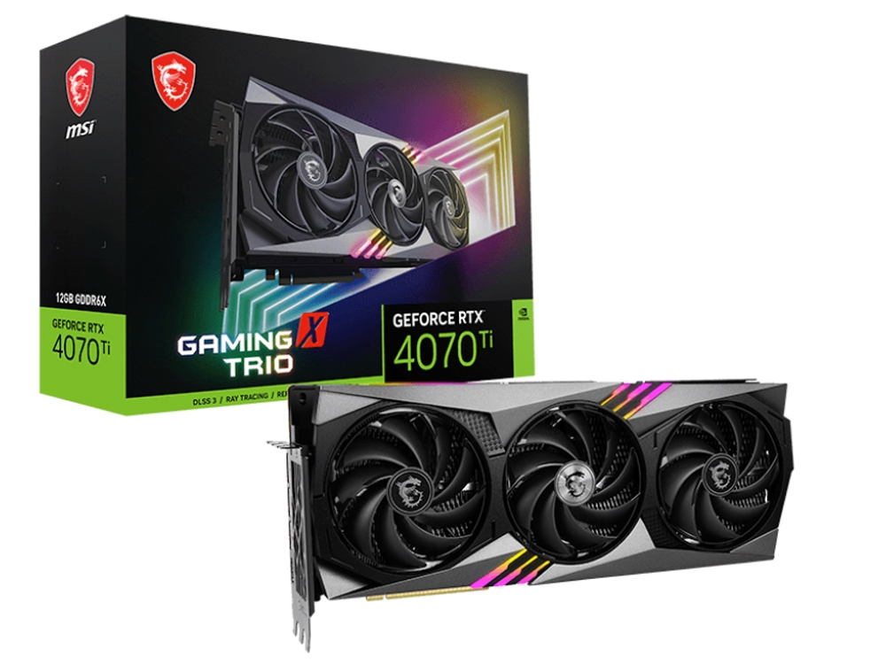 MSI RTX 4070 Ti GAMING X TRIO 12G 显卡